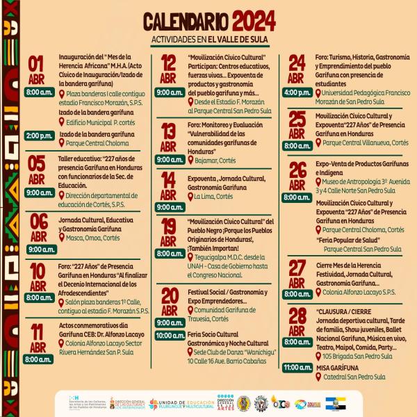 Mes de la Herencia Africana 2024 - Valle de Sula 