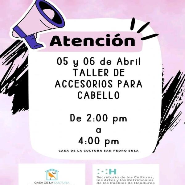 Únete a al taller de accesorios para el cabello