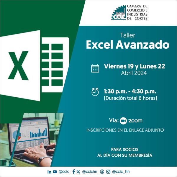 Taller avanzado en Excel para maximizar productividad