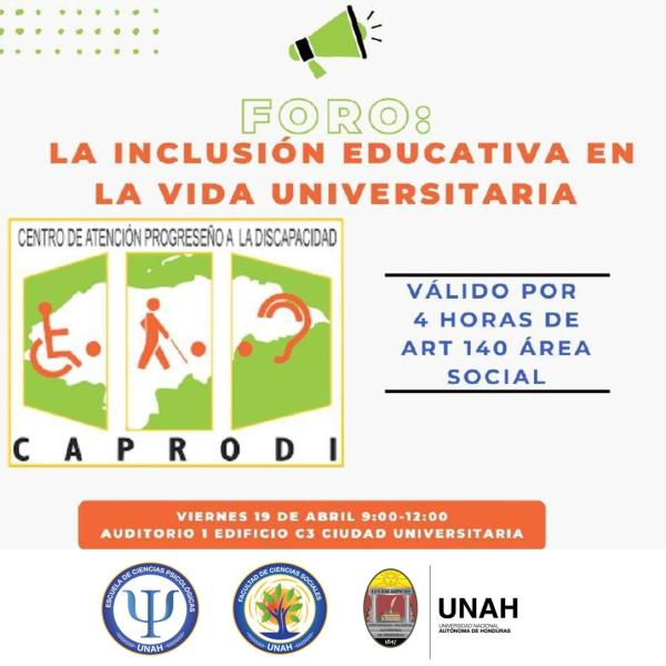  Foro "La inclusión educativa en la vida universitaria"