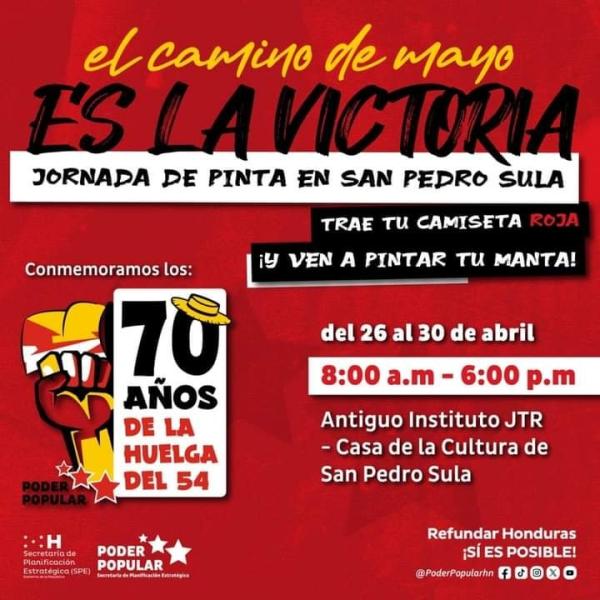 Jornada de pintura en conmemoración de los 70 años desde la huelga del 54