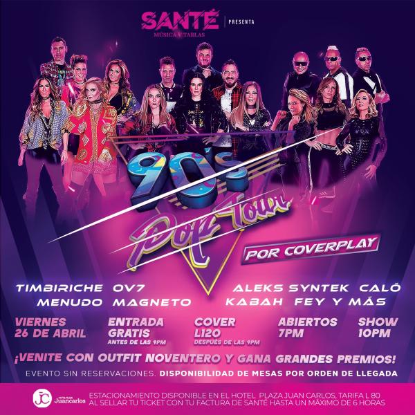 Fiesta noventera con el 90'S Pop Tour