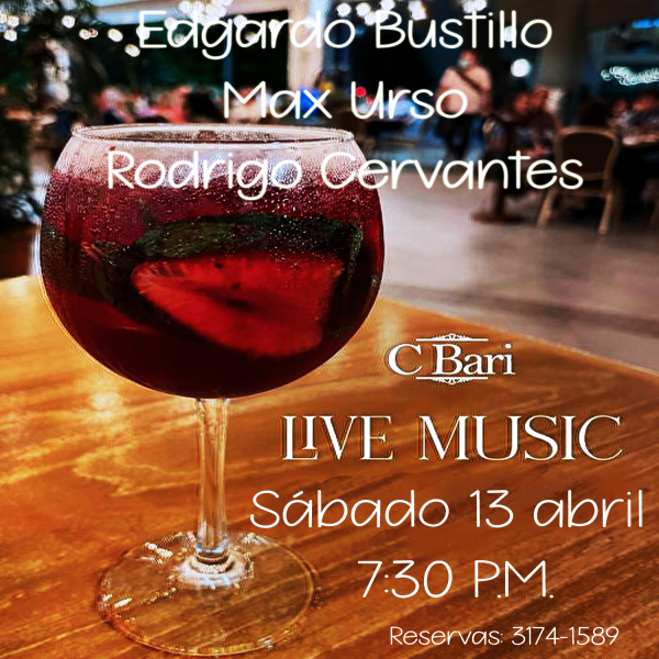 Max Urso-Rodrigo Cervantes-Edgardo Bustillo en Concierto- CBari-San Pedro Sula