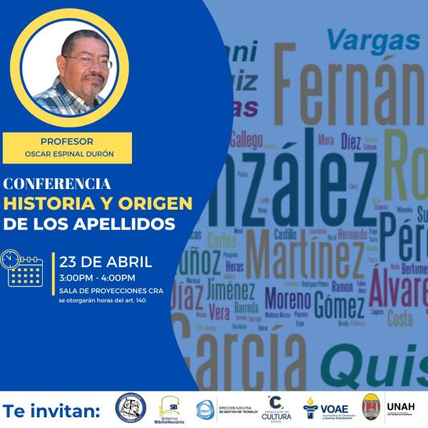 Conferencia: Historia y origen de los apellidos 