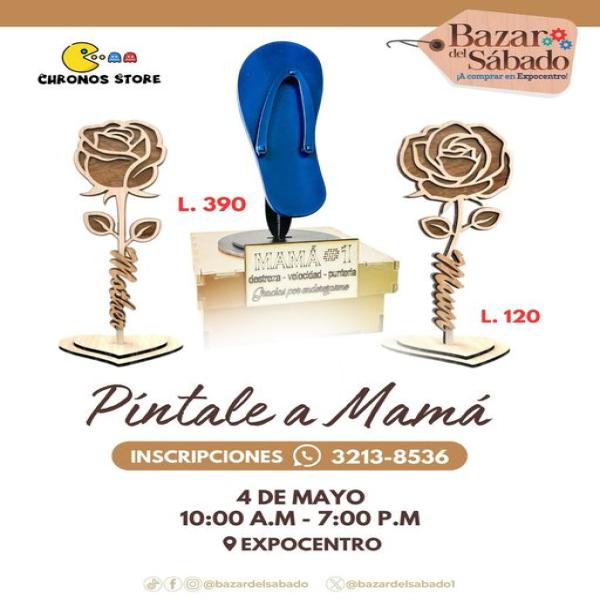 Píntale un detalle en madera a mamá