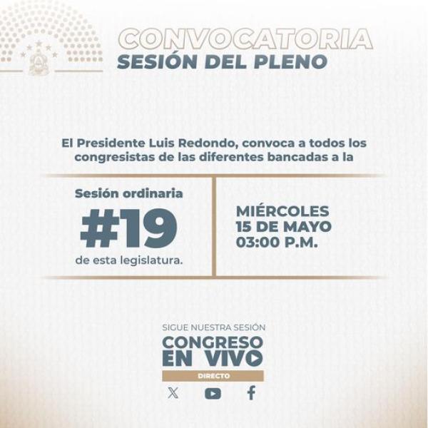 CN: Sesión Ordinaria #19