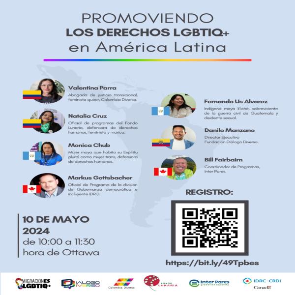 Seminario Virtual: Promoviendo los derechos LGBTIQ+ en América Latina 