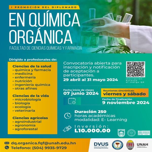 Inscríbete: Diplomado en Química Orgánica