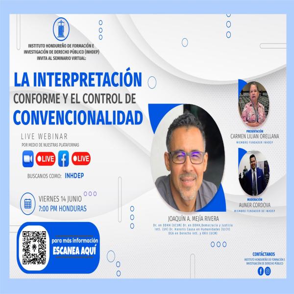 Live Webinar: La interpretación conforme y el control de convencionalidad 
