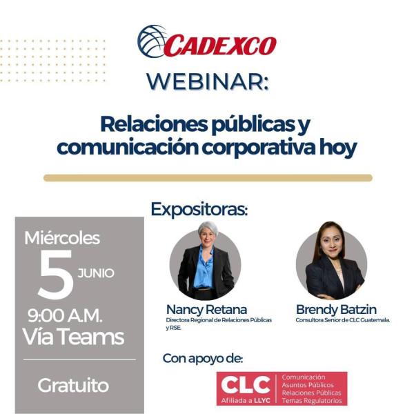 Webinar: Relaciones Públicas y Comunicación Corporativa Hoy 