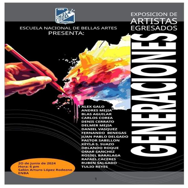 Exposición Artística de Egresados: Generaciones 