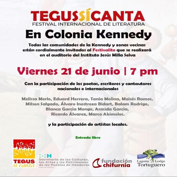Festival Internacional de Literatura TegusSíCanta en la Colonia Kennedy 