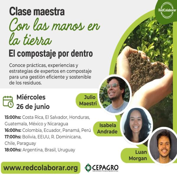 Clase Maestra: Con las manos en la tierra, el compostaje por dentro 