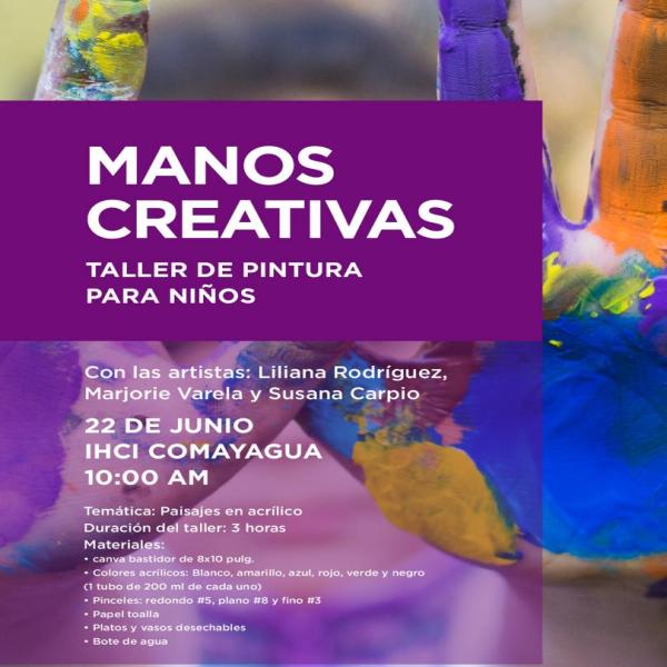 Taller de pintura para niños “Manos Creativas” 