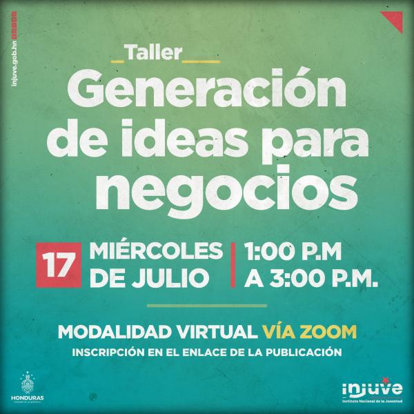 Taller "Generación de Ideas de Negocios" 