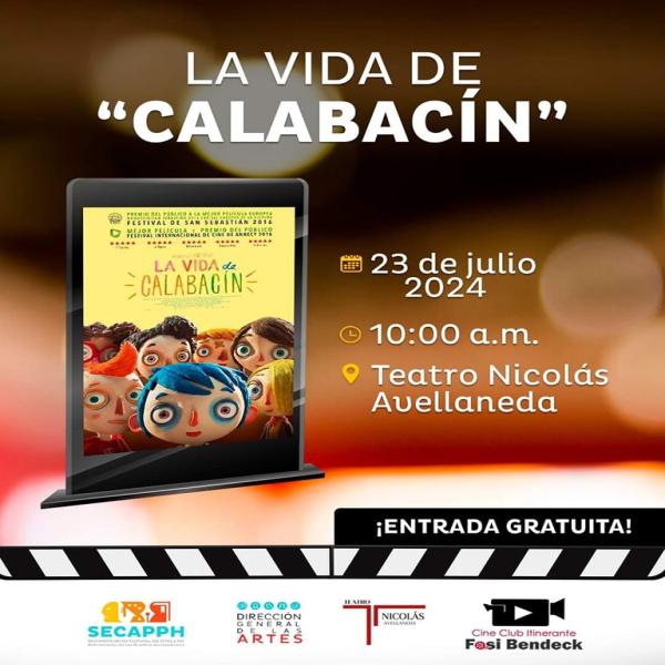 Cine Foro: "La vida de Calabacín" 