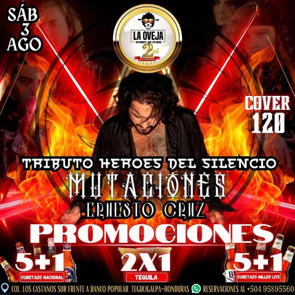 Tributo a Héroes del Silencio con Ernesto Cruz 