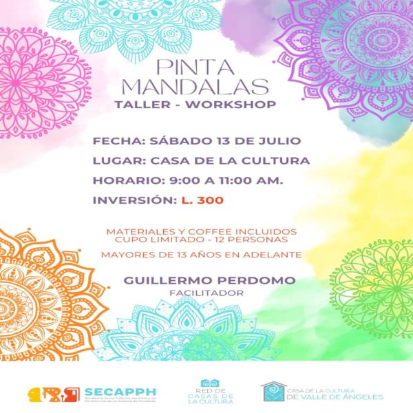 Taller – Workshop: Pinta Mándalas 