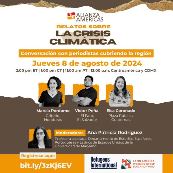 Relatos sobre la crisis climática: conversación con periodistas de la región 