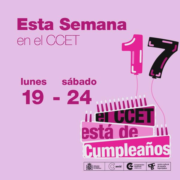 Esta Semana en el CCET / 19 -24 agosto 