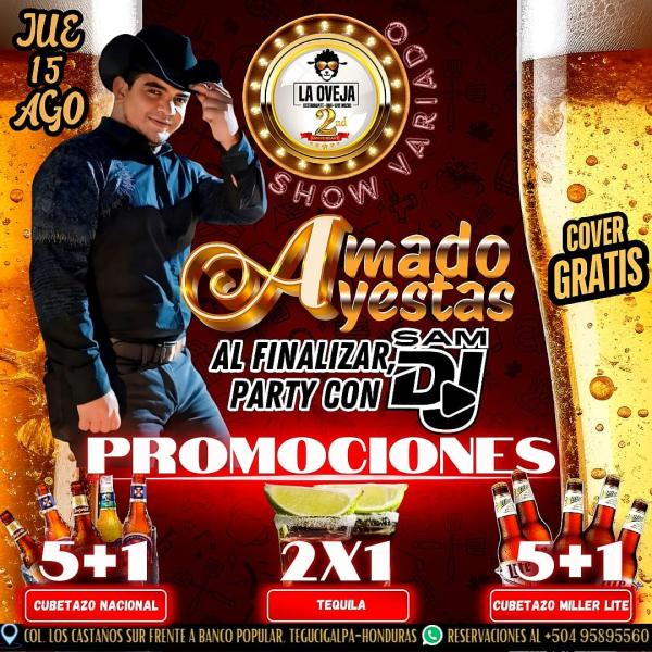 Amado Ayestas en vivo