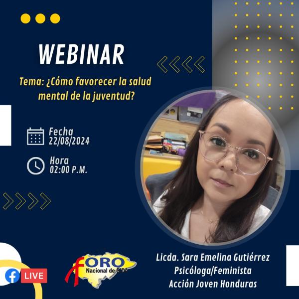 Webinar: "¿Cómo favorecer la salud mental de la juventud?"