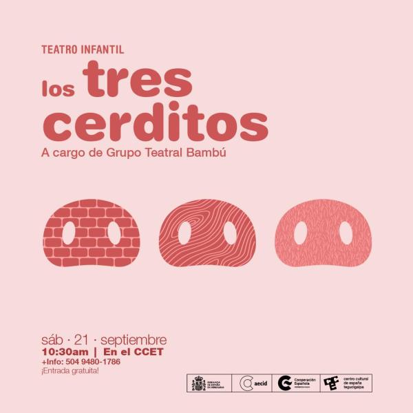 Grupo Teatral Bambú presenta "Los tres cerditos"
