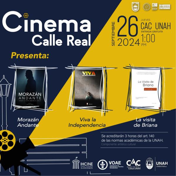 Cortometrajes en honor al Bicentenario: "Morazán Andante", "Viva la Independencia" y "La Visita de Briana"