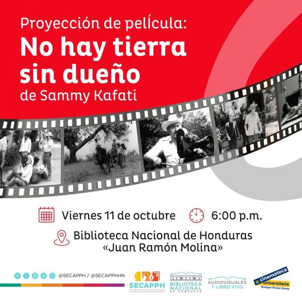 Proyección de la película "No hay tierra sin dueño” 