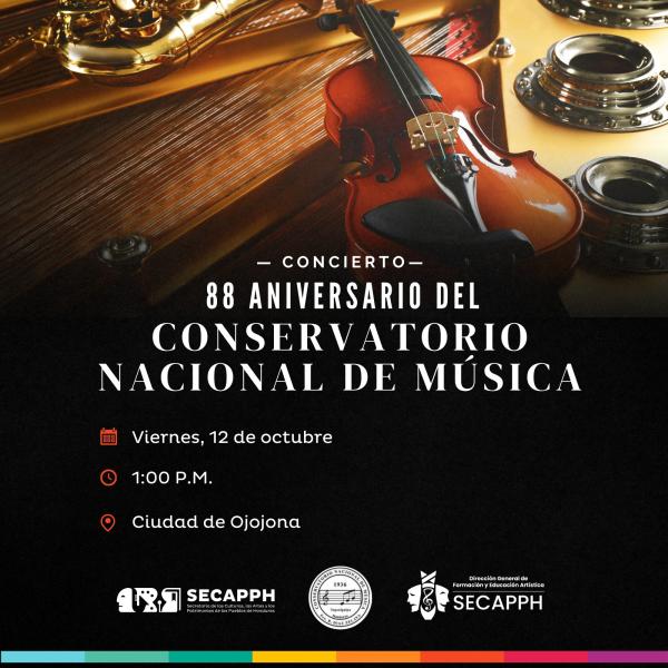 Concierto en celebración del 88 aniversario de fundación de nuestro Conservatorio Nacional de Música F.R.D.Z.