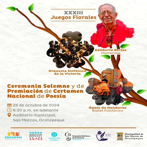 XXXIII Juegos Florales de San Marcos, Ocotepeque