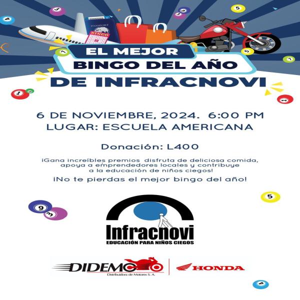 El Mejor Bingo del año de InfracNovi Ciegos