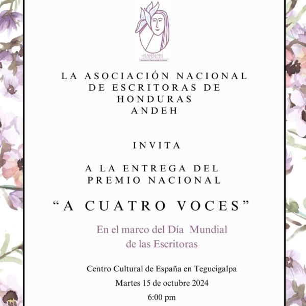 Entrega del Premio Nacional “A Cuatro Voces” 