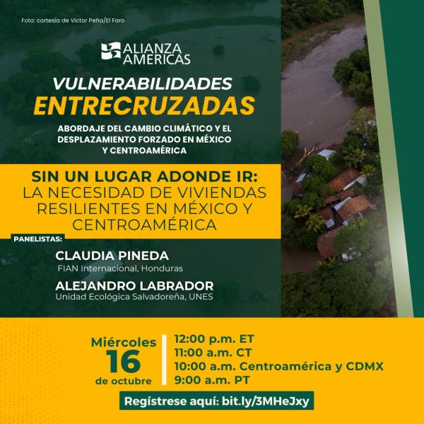 Foro: Sin lugar a donde ir: La necesidad de viviendas resilientes en México y CA 