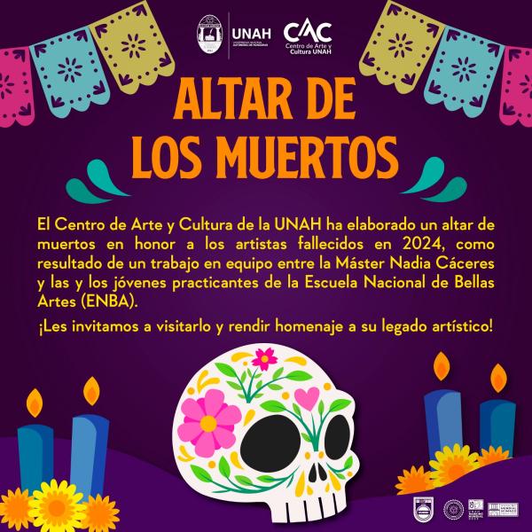 Altar de Muertos en honor a los artistas y escritores fallecidos en 2024
