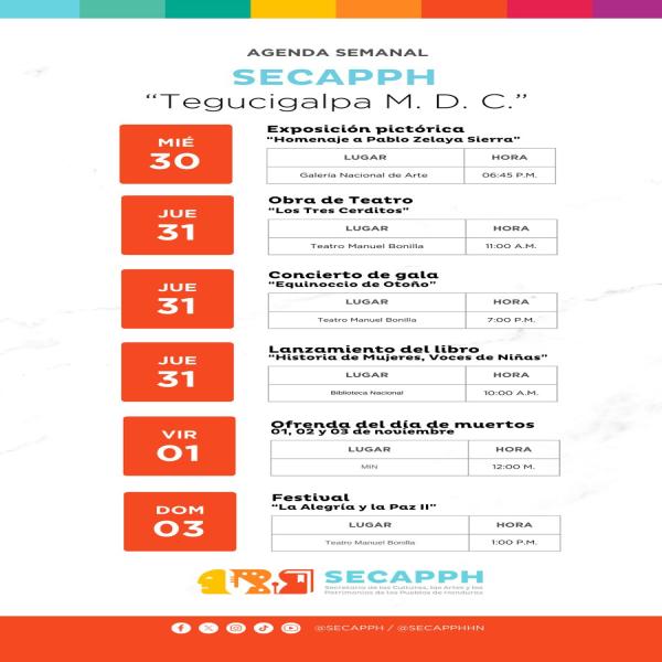 Agenda SECAPPH – TGU 