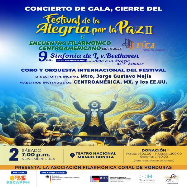 Festival de la Alegría por La Paz y el Encuentro Filarmónico Centroamericano IX 2024
