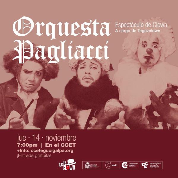 "Orquesta Pagliacci", una divertida puesta en escena de comedia clown