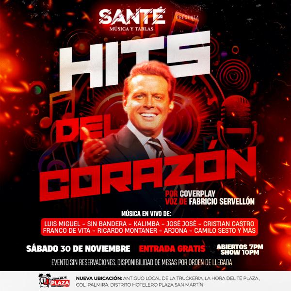 Noche romántica con el especial hits del corazón 