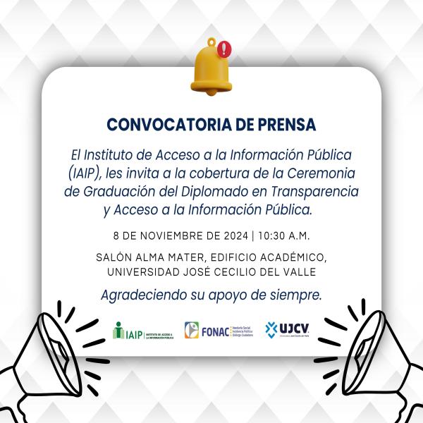  Ceremonia de Graduación del Diplomado en Transparencia y Acceso a la Información Pública
