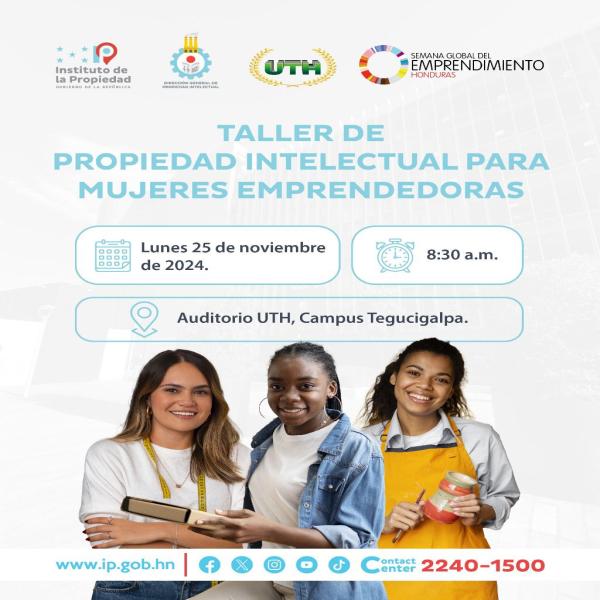 Taller de Propiedad Intelectual para Mujeres Emprendedoras 