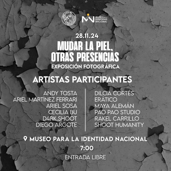 Exposición fotográfica “Mudar la piel, otras presencias” 