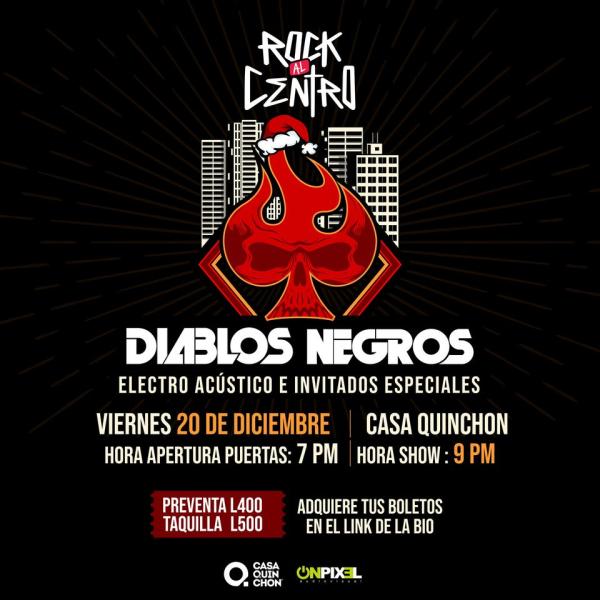 Concierto electro-acústico Rock con los Diablos Negros 