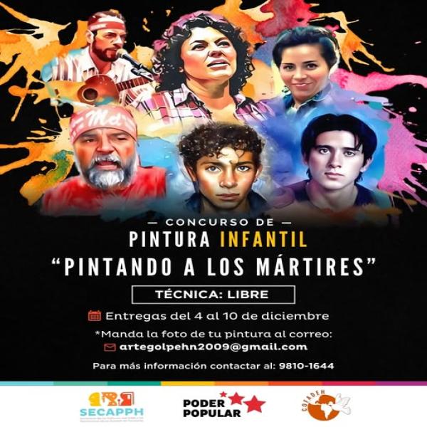 Concurso de pintura infantil "Pintando a los Mártires del Golpe de Estado 2009"