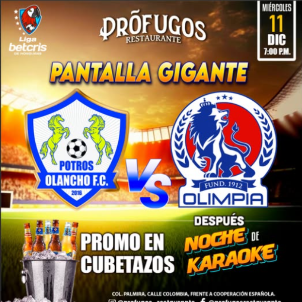 Fútbol Nacional en pantalla gigante 