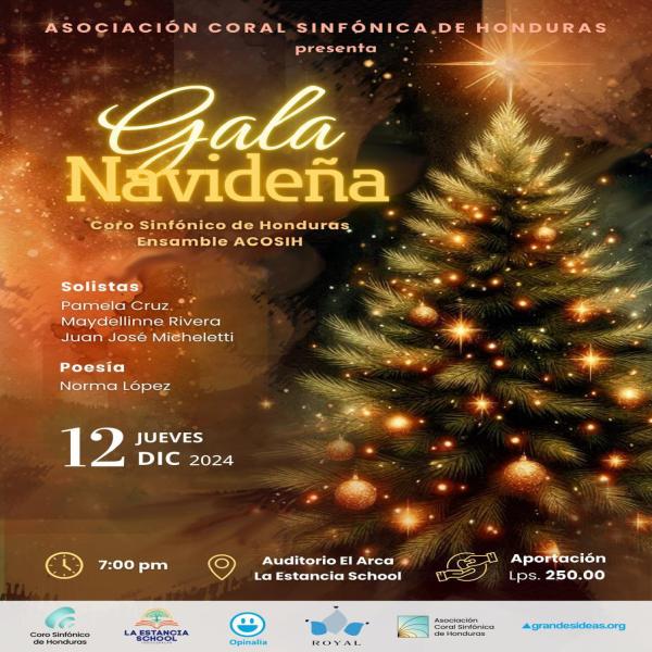 Asociación Coral Sinfónica de Honduras presenta; Gala Navideña 