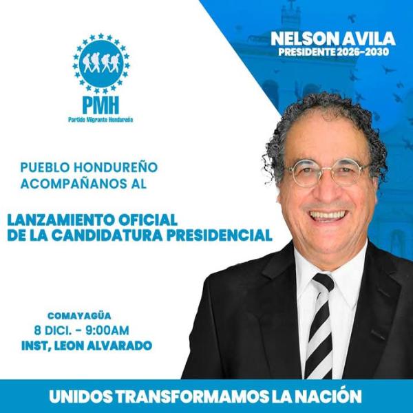 Lanzamiento candidatura presidencial Nelson Ávila 
