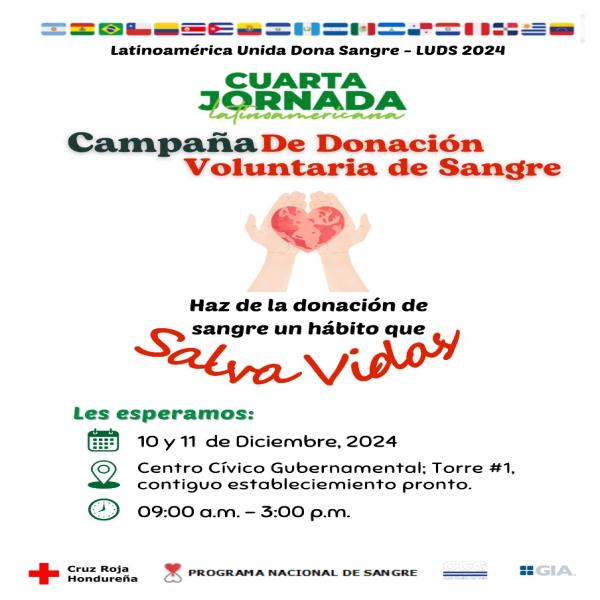 Cruz Roja: Campaña de donación voluntaria de sangre 