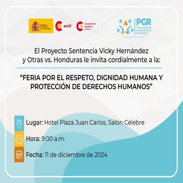 Feria por el respeto, dignidad humana y protección de Derechos Humanos 