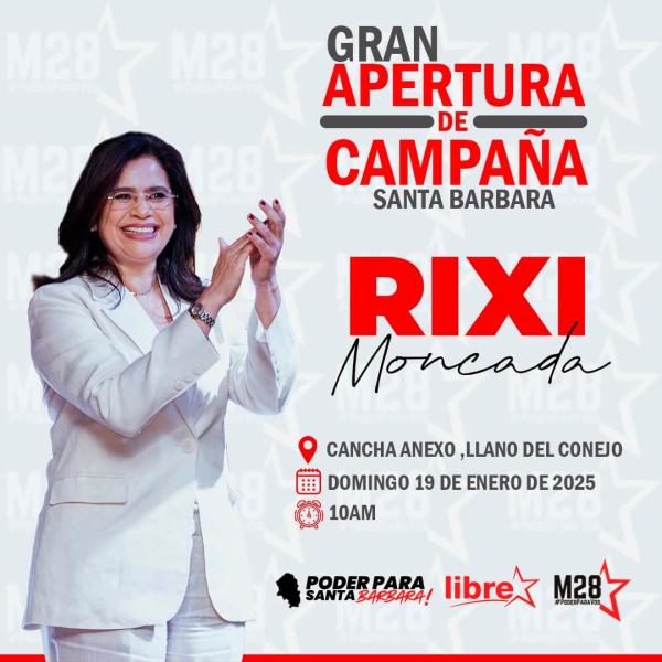 Gran apertura de campaña Rixi Moncada 